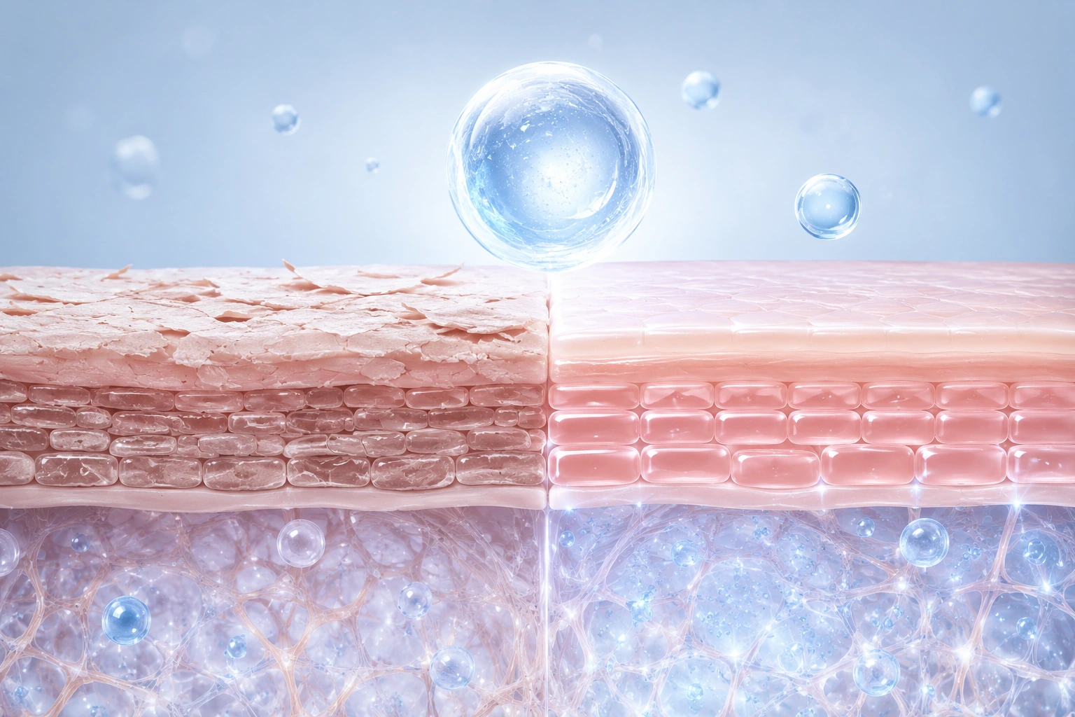 Ceramide skin barrier repair technology supporting lipid balance and hydration